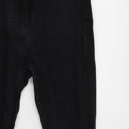 Mens UK Size 29 in Slim & Denim Regular Fit Tapered Black Jeans