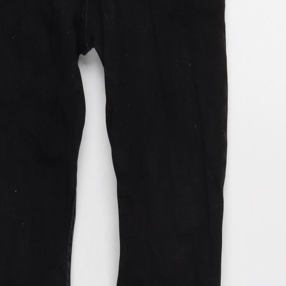 Mens UK Size 29 in Slim & Denim Regular Fit Tapered Black Jeans