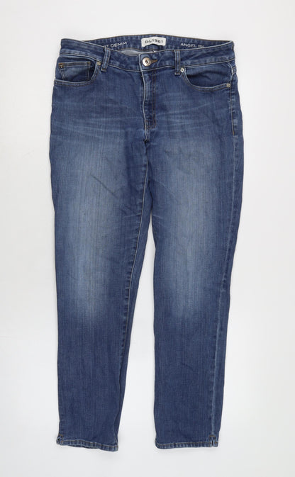 DL1961 Womens Blue Cotton Blend Straight Jeans Size 32 in L28.5 in Regular Zip