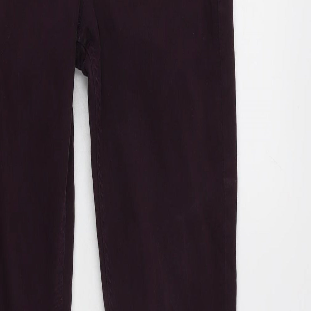 Womens UK Size 26 in H&M Regular Fit Skinny Purple Jeans