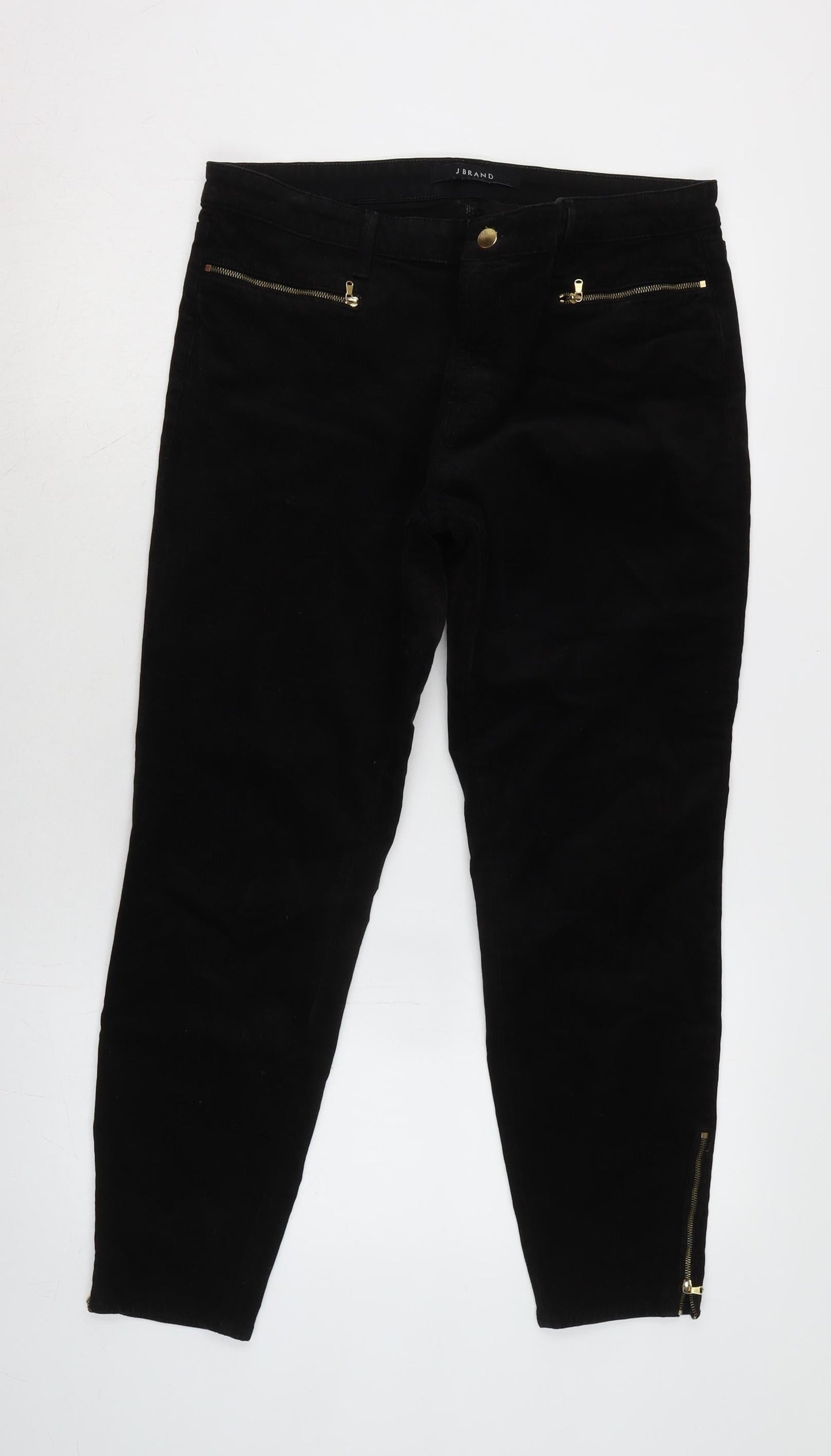 Womens UK Size 34 in J Brand Regular Fit  Black Trousers