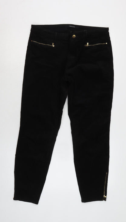 Womens UK Size 34 in J Brand Regular Fit  Black Trousers