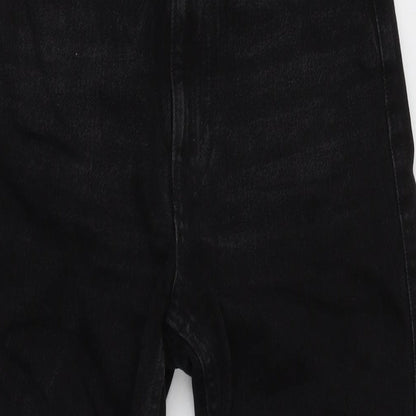 Mens UK Size 26 in Rowe Regular Fit Straight Black Jeans