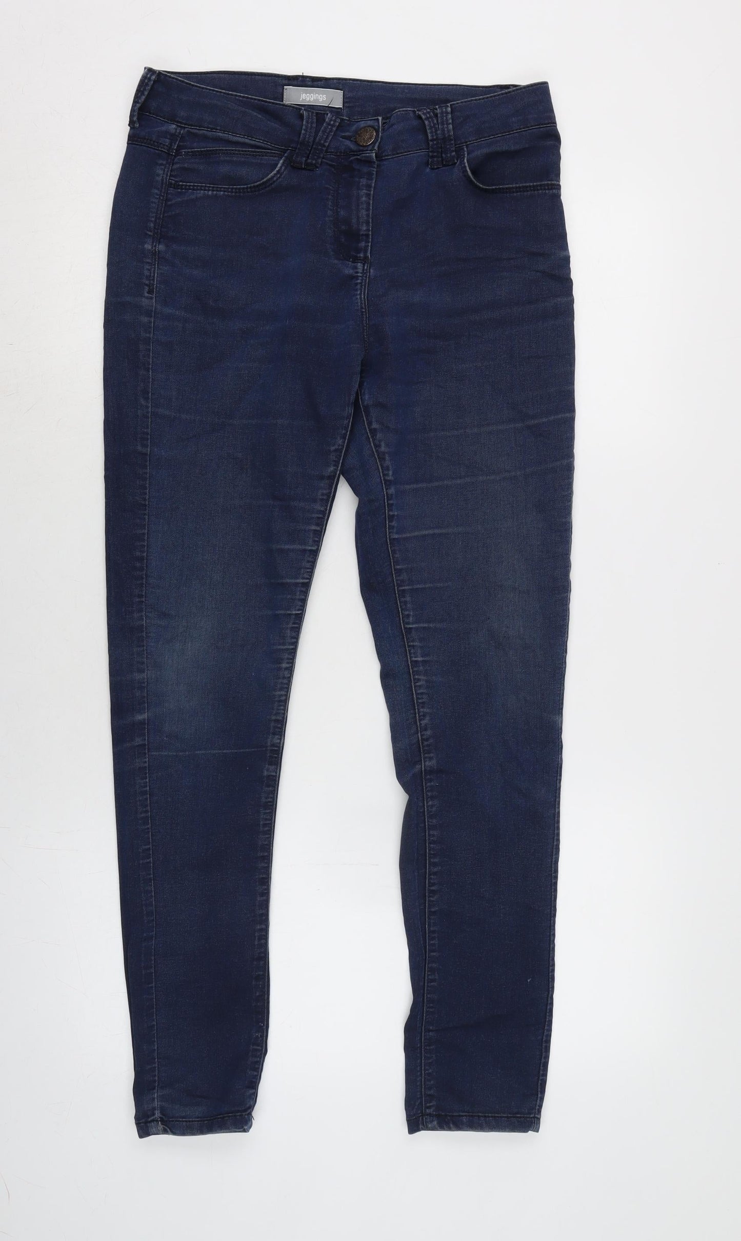 Womens UK Size 10 Marks and Spencer Regular Fit Tapered Blue Jeans