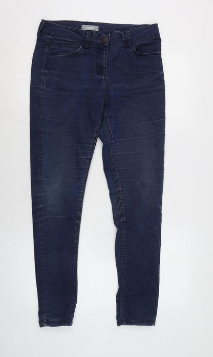 Womens UK Size 10 Marks and Spencer Regular Fit Tapered Blue Jeans