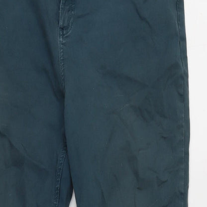 Womens UK Size 14 Marks and Spencer Regular Fit Tapered Blue Jeans