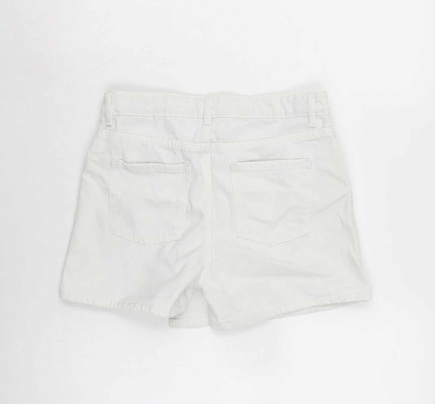 Marks and Spencer Girls Blue Cotton A-Line Skort Size 12-13 Years Regular Tie