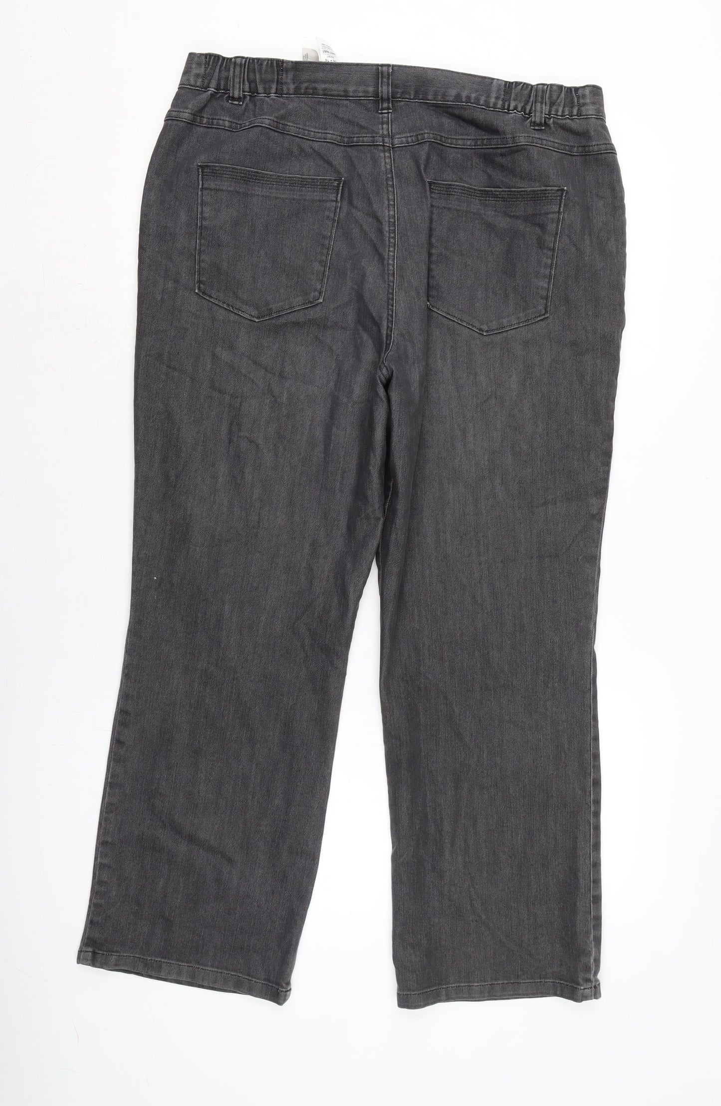 Womens UK Size 16 Marks and Spencer Regular Fit  Grey Trousers