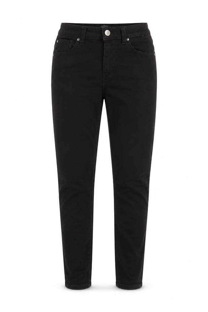 Womens UK Size 10 Denim & Co. Regular Fit Tapered Black Jeans