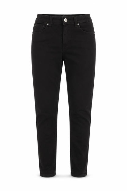 Womens UK Size 10 Denim & Co. Regular Fit Tapered Black Jeans