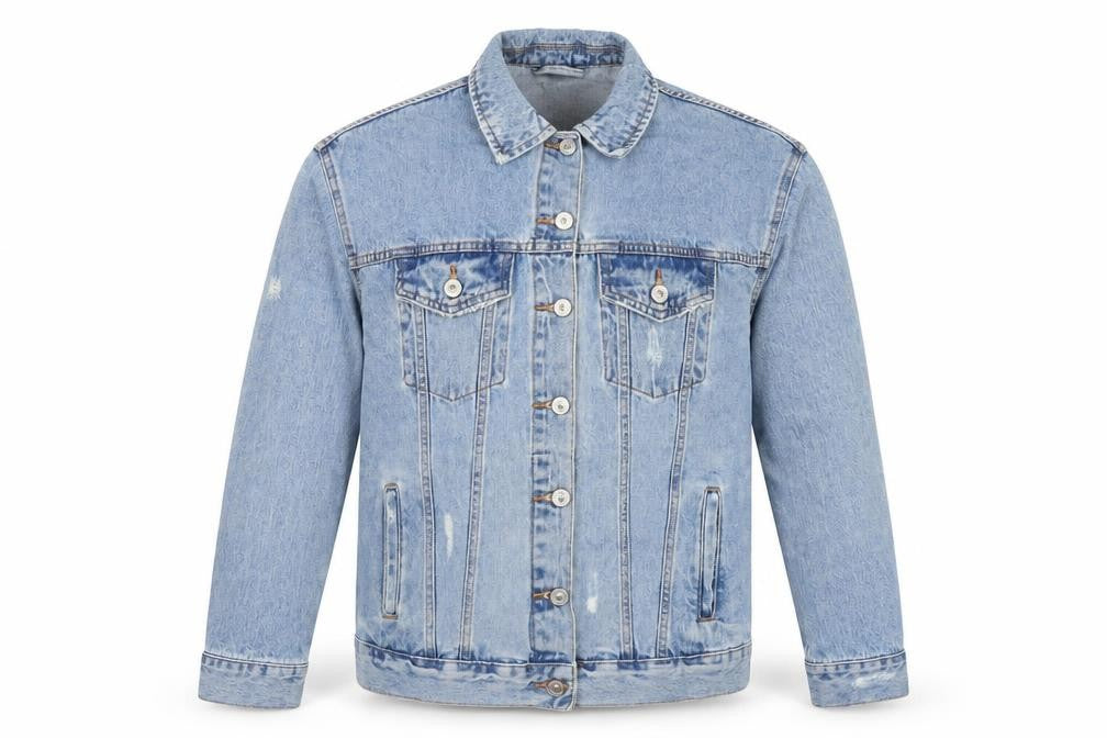 Mens UK Size S Bershaka Blue Biker Coat