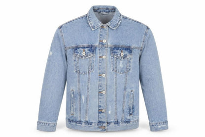Mens UK Size S Bershaka Blue Biker Coat