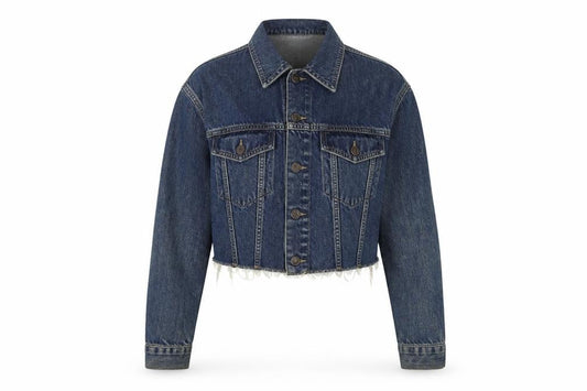 Womens UK Size L BDG Blue Biker Coat