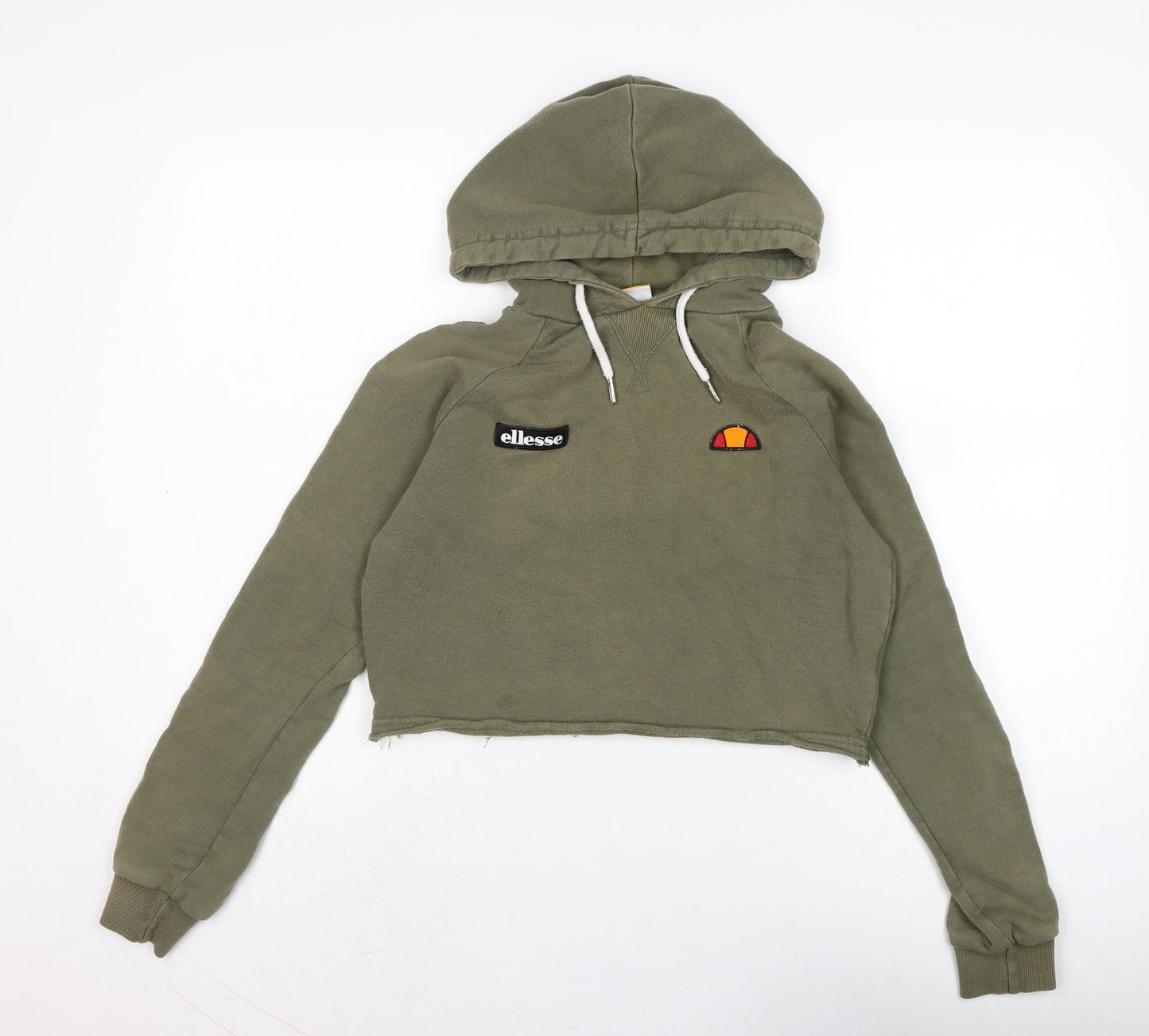 ellesse Womens Green Cotton Pullover Hoodie Size S