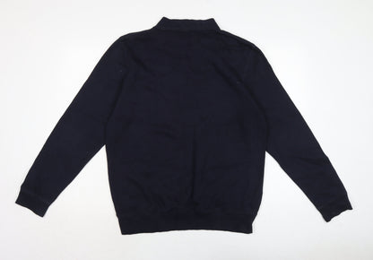 Mens UK Size M Lincoln Blue Pullover Sweatshirt