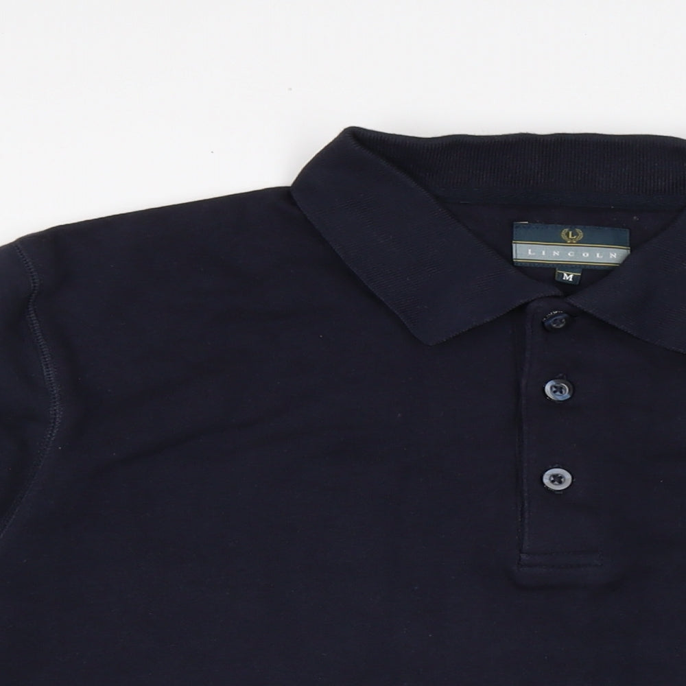 Mens UK Size M Lincoln Blue Pullover Sweatshirt