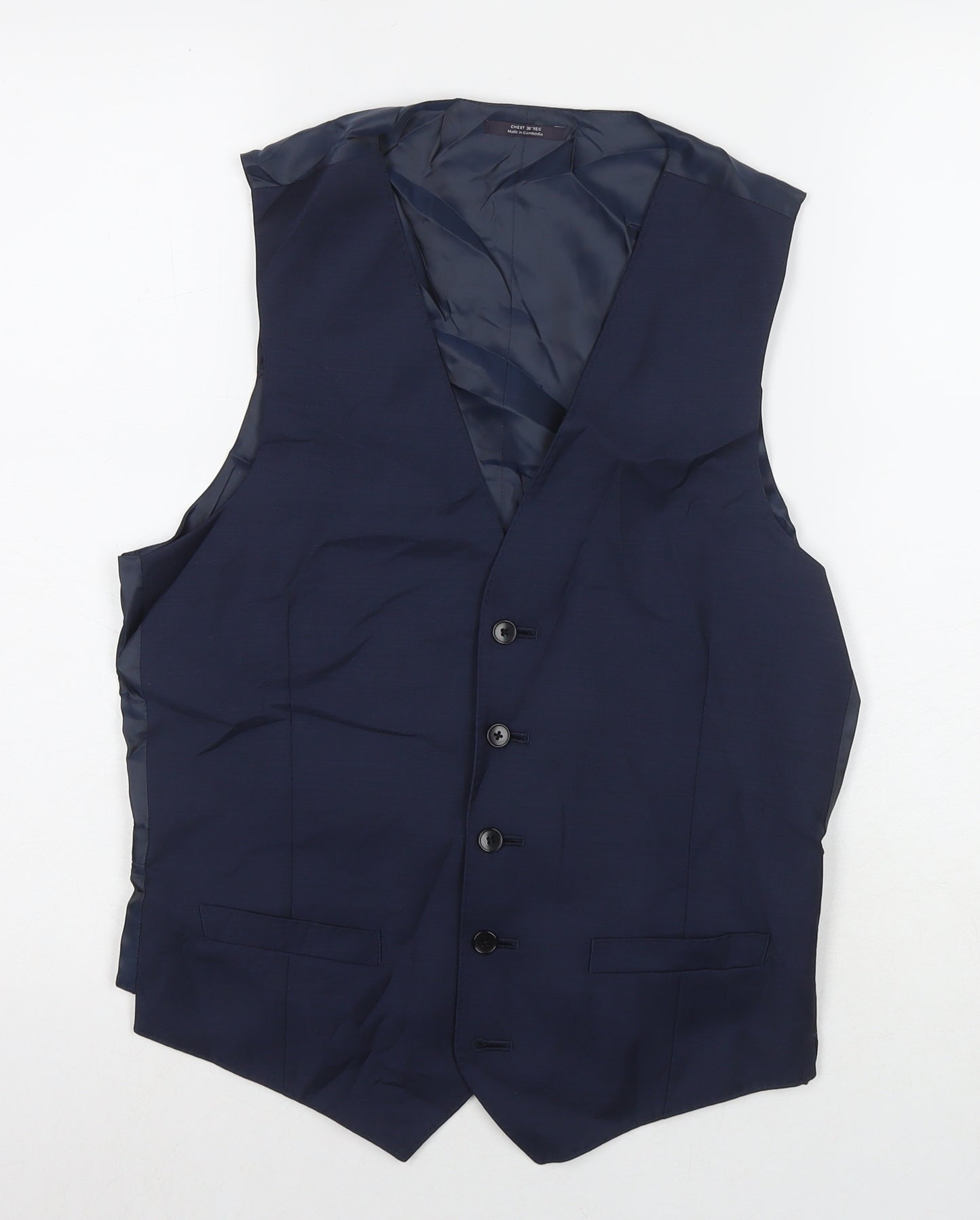 Mens UK Size 36 Marks and Spencer Regular Blue Suit Jacket