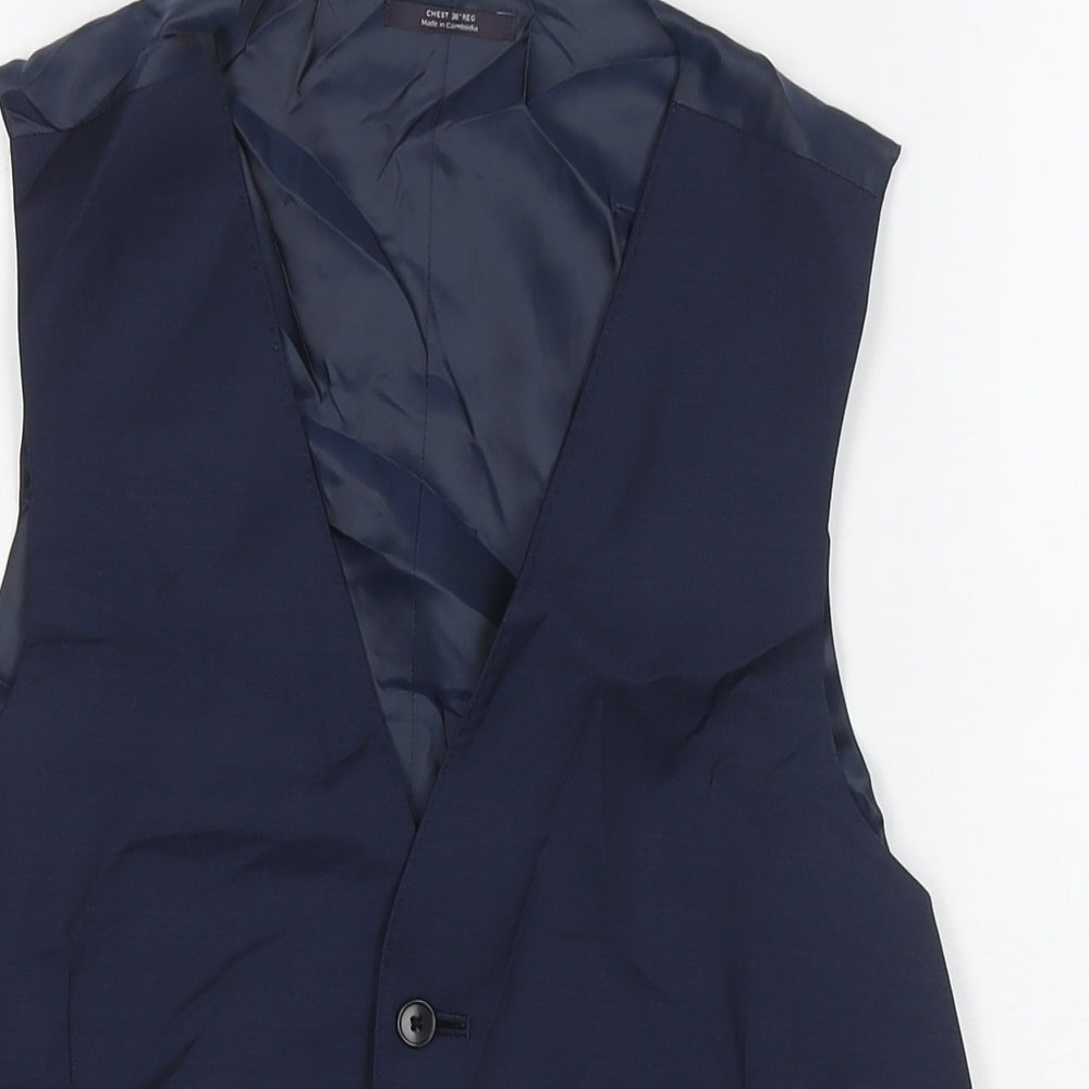 Mens UK Size 36 Marks and Spencer Regular Blue Suit Jacket