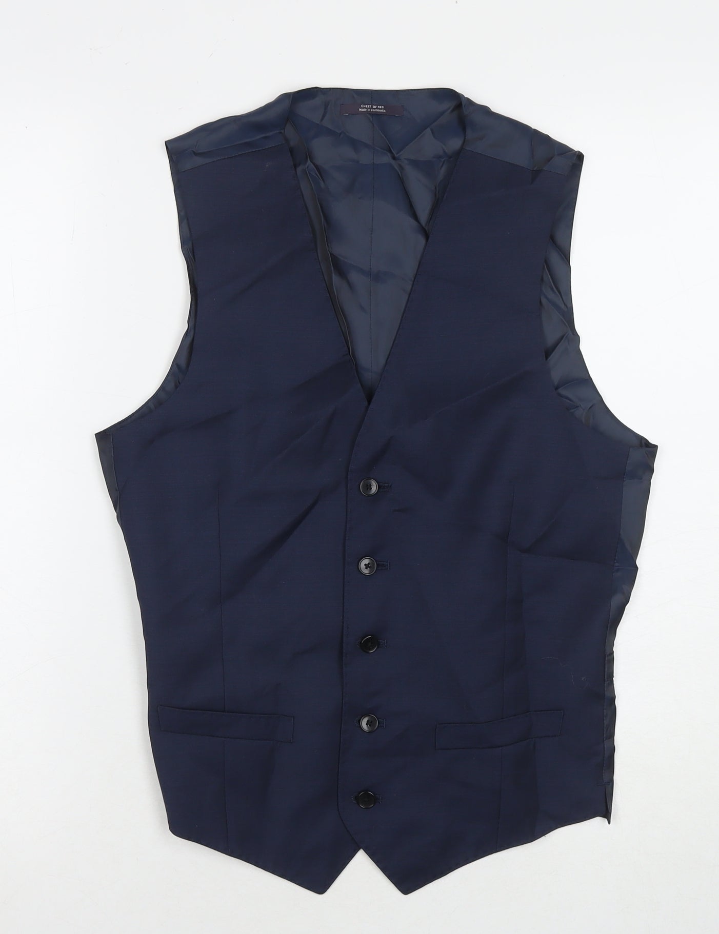 Mens UK Size 36 Marks and Spencer Regular Blue Suit Jacket