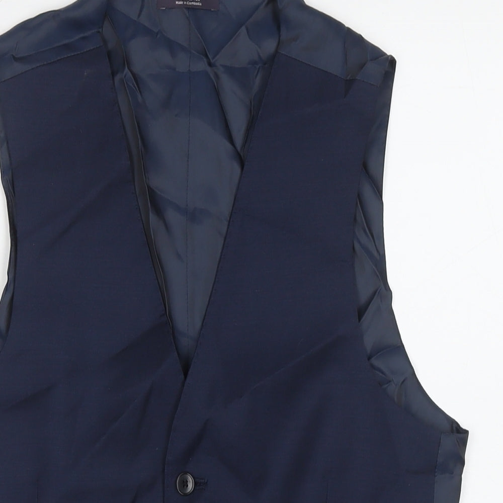 Mens UK Size 36 Marks and Spencer Regular Blue Suit Jacket