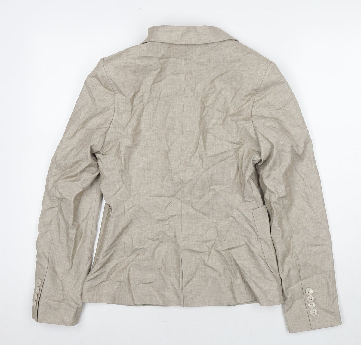 Kloth Womens Beige Jacket Blazer Size M Button
