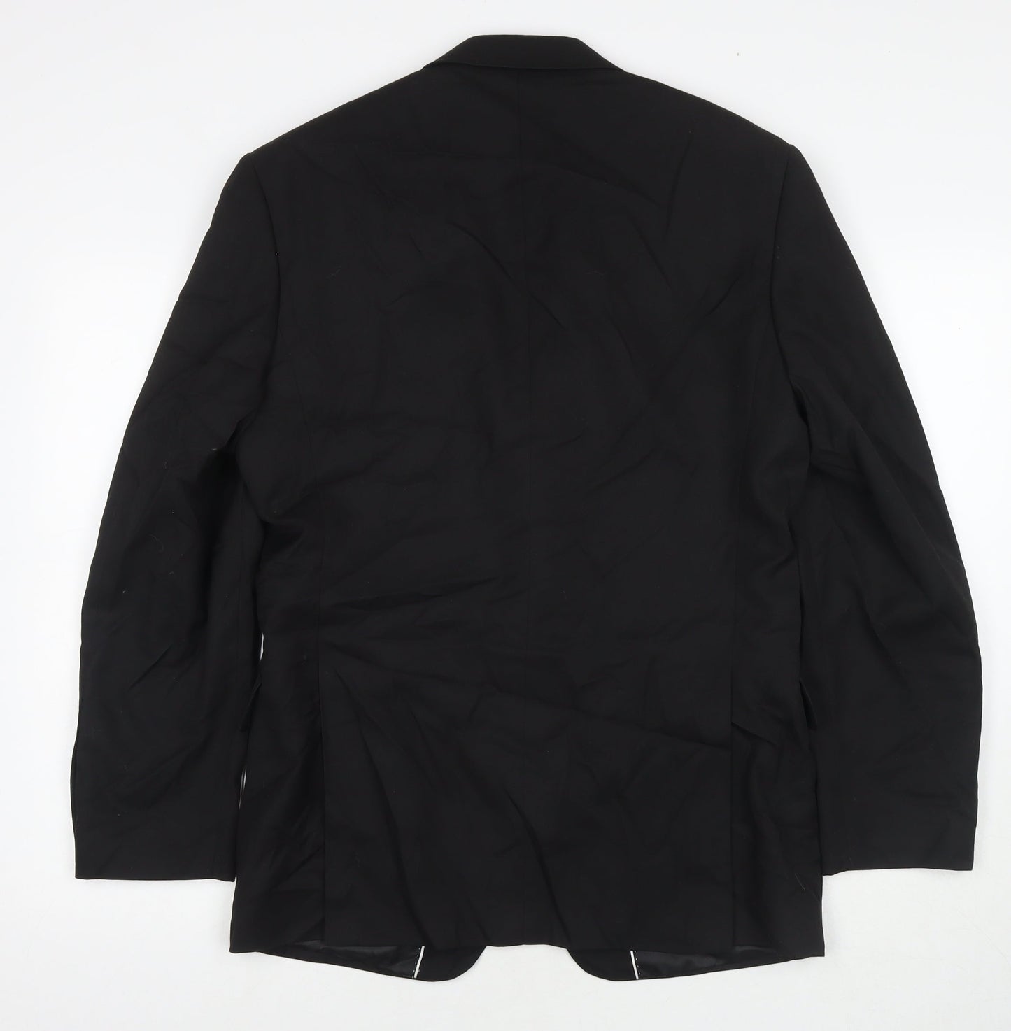 Mens UK Size 38 Terry de Havilland Regular Black Suit Jacket