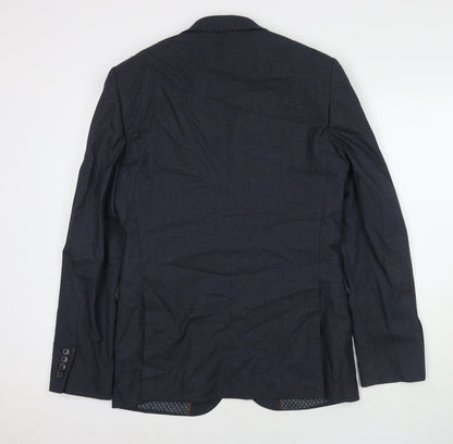 Mens UK Size 38 Burton Regular Blue Suit Jacket