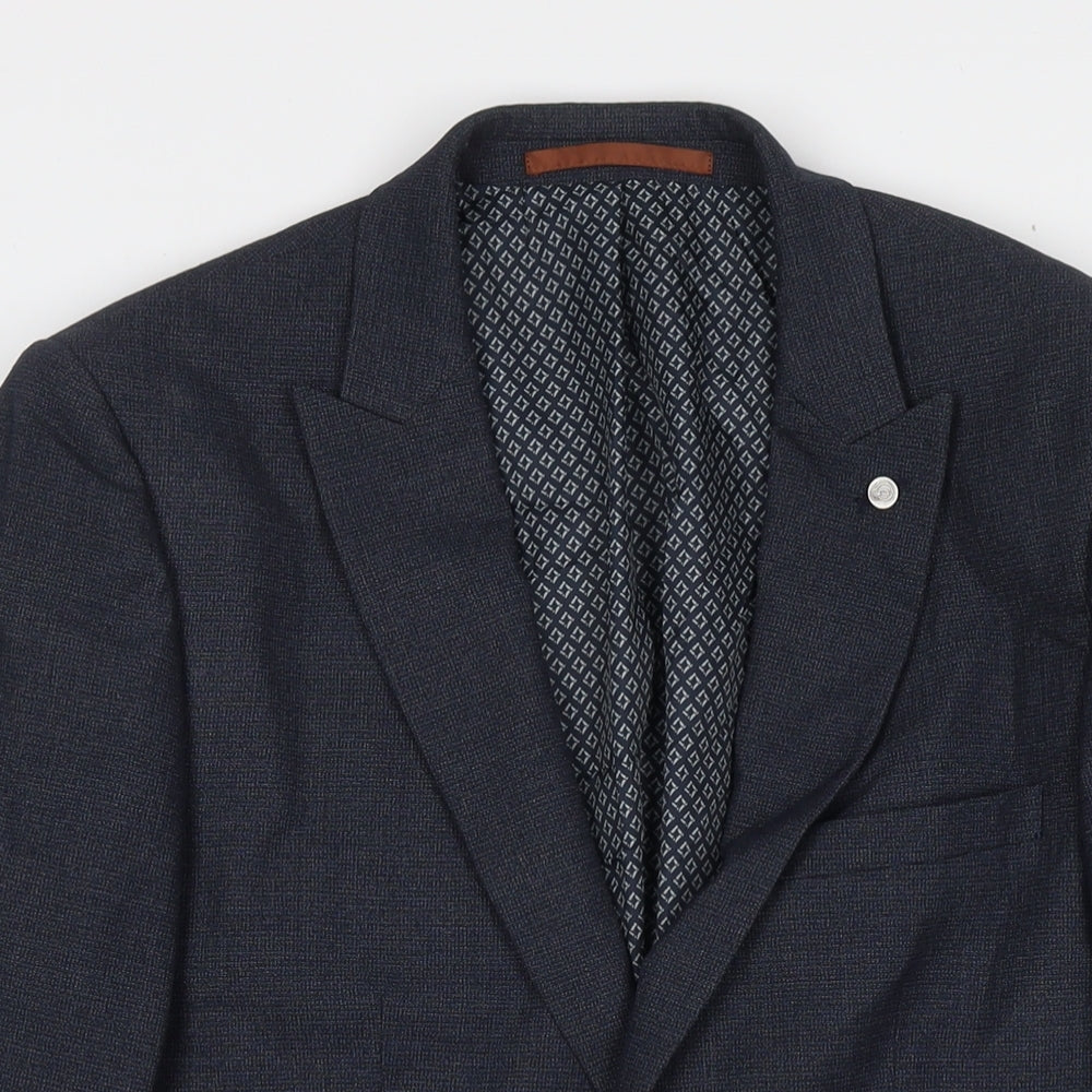 Mens UK Size 38 Burton Regular Blue Suit Jacket