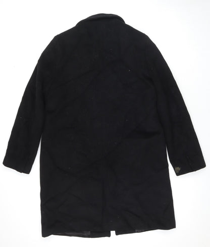 Womens UK Size L Zara Black Overcoat