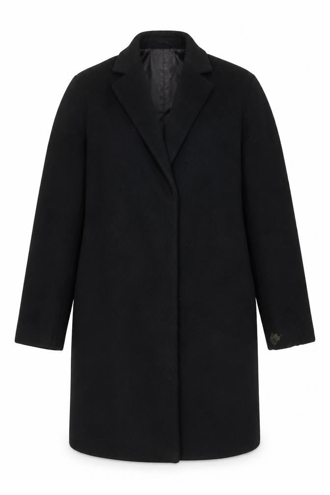 Womens UK Size L Zara Black Overcoat