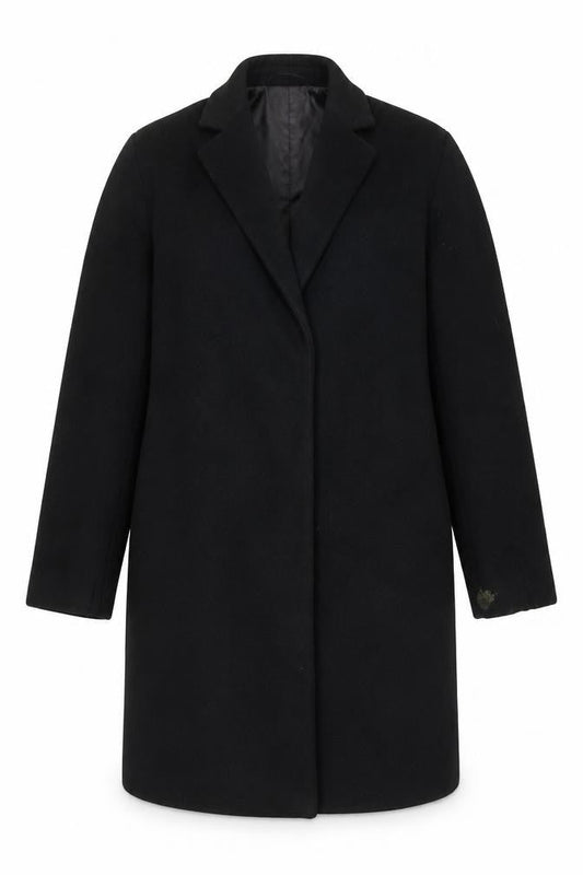 Womens UK Size L Zara Black Overcoat