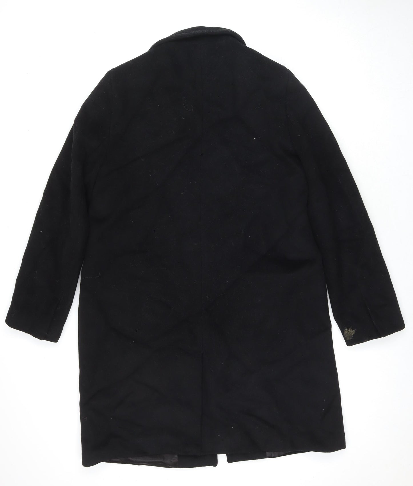 Womens UK Size L Zara Black Overcoat