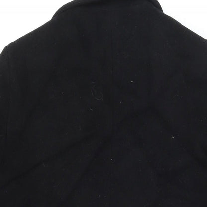 Womens UK Size L Zara Black Overcoat