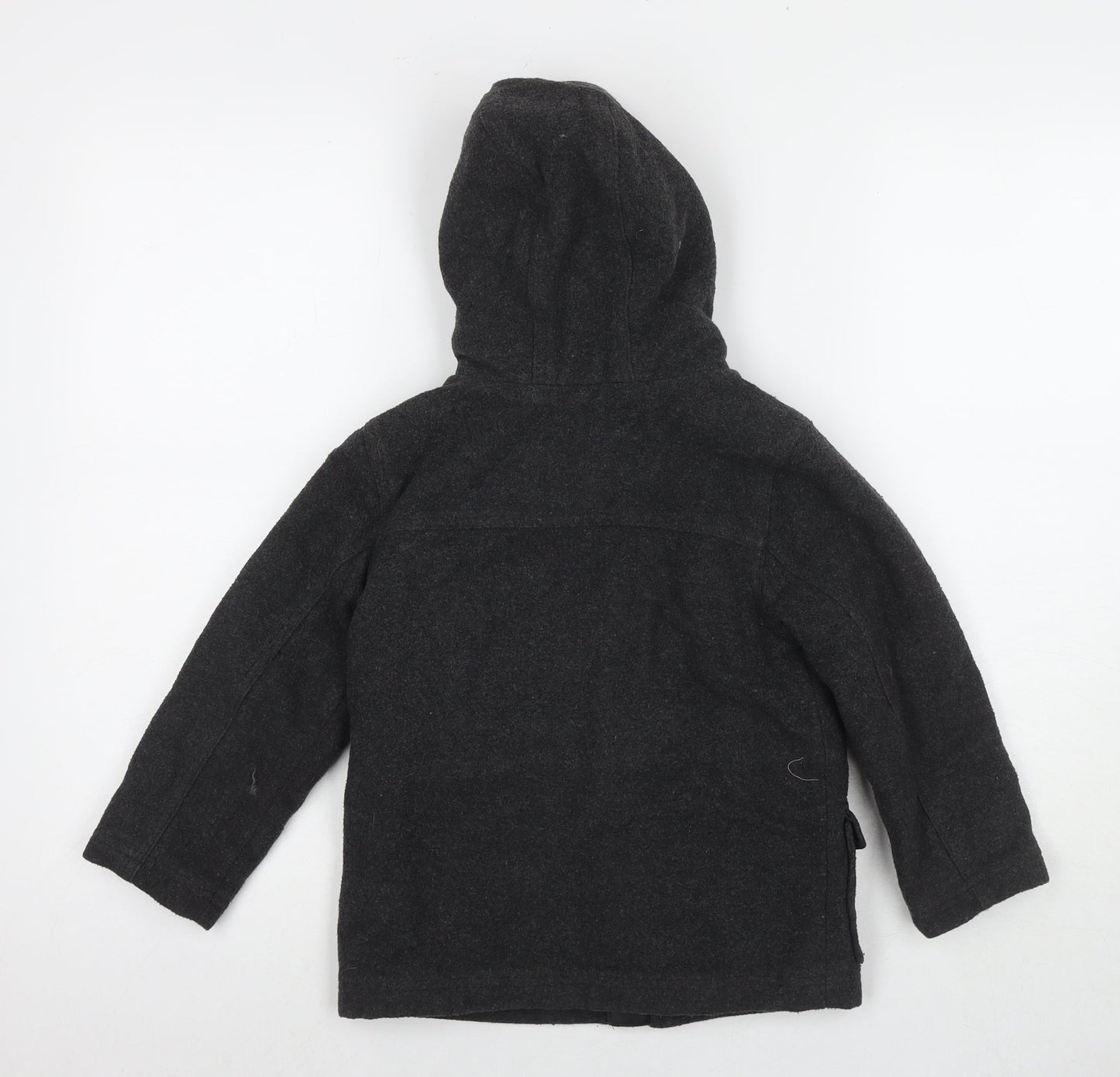 Duck & Dodge Boys Grey Pea Coat Coat Size 5 Years Zip