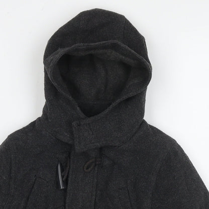 Duck & Dodge Boys Grey Pea Coat Coat Size 5 Years Zip