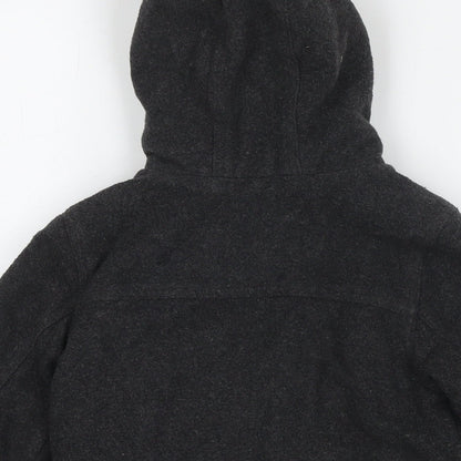 Duck & Dodge Boys Grey Pea Coat Coat Size 5 Years Zip