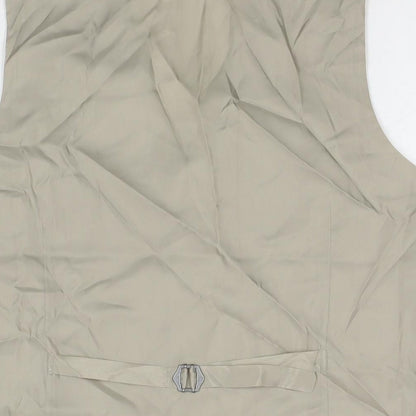 Kloth Mens Beige Polyester Jacket Suit Waistcoat Size M Regular