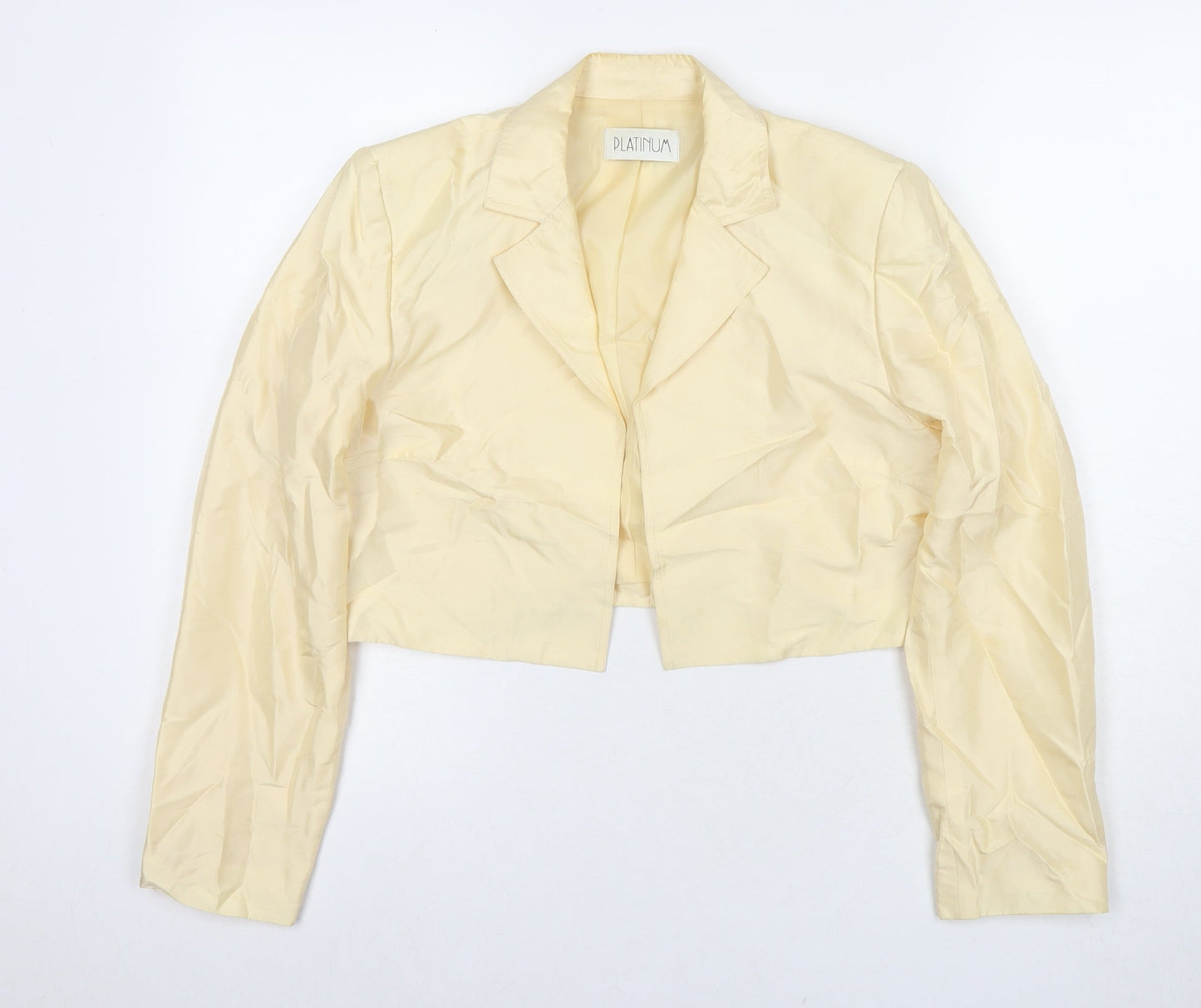 Womens UK Size 12 Platinum Yellow Jacket