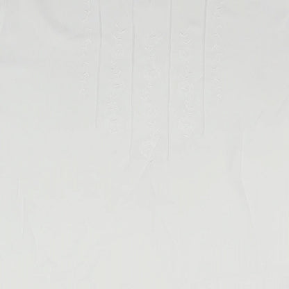 Womens UK Size 14 Marks and Spencer White Basic T-Shirt