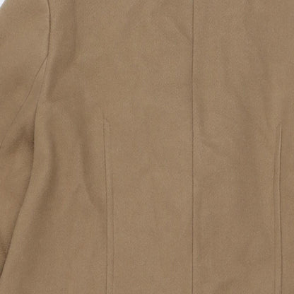 Womens UK Size 14 Marks and Spencer Beige Overcoat