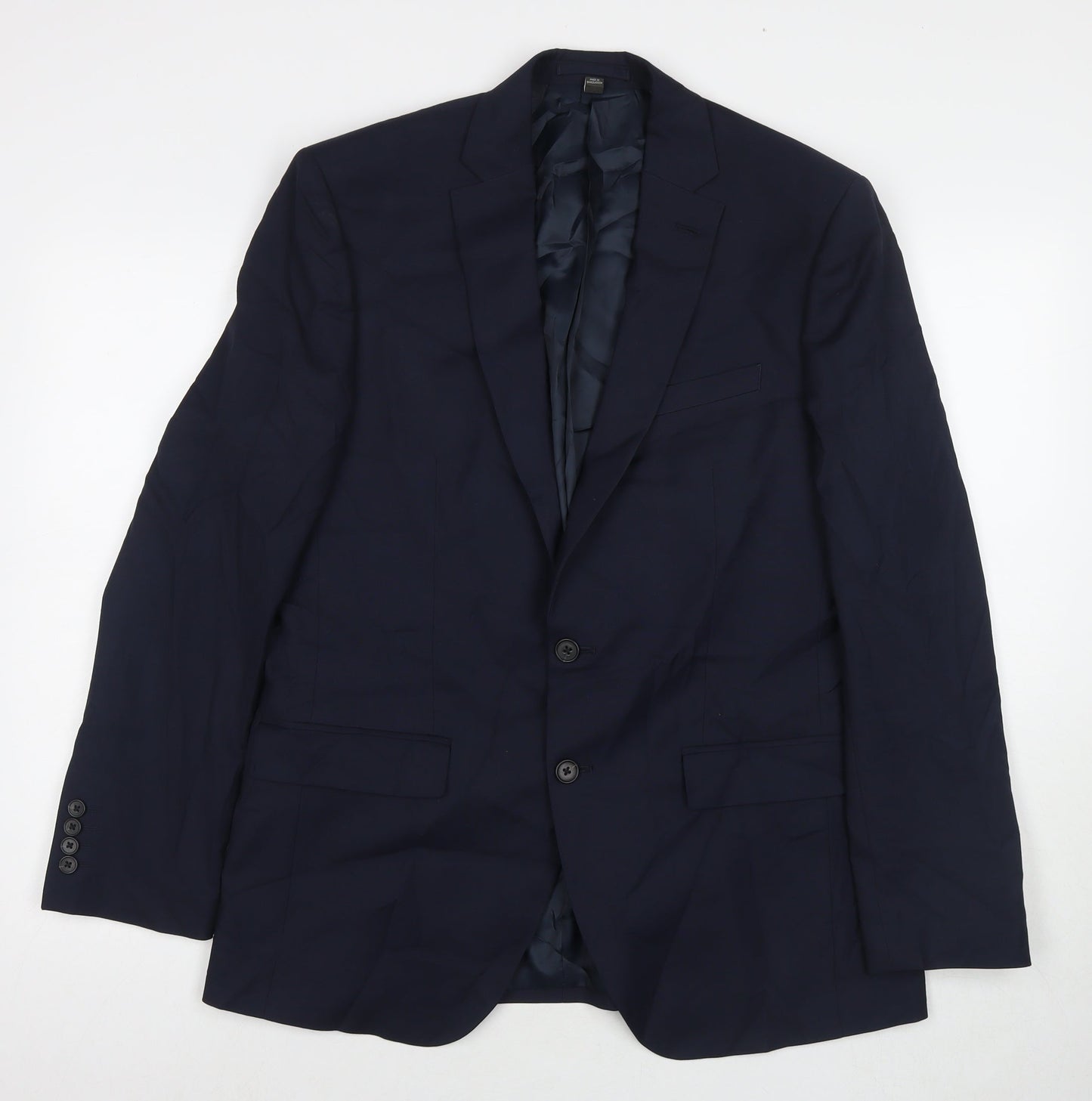 Mens UK Size 42 Marks and Spencer Regular Blue Suit Jacket
