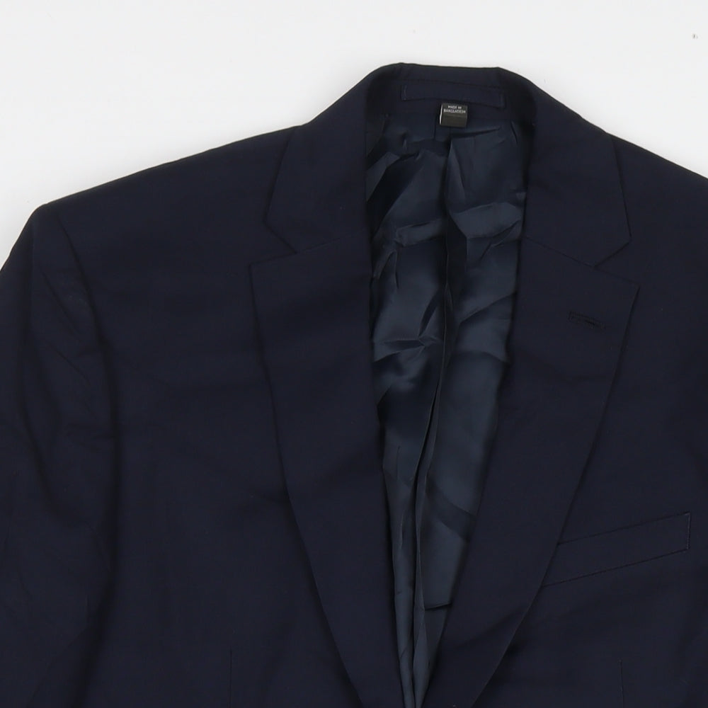 Mens UK Size 42 Marks and Spencer Regular Blue Suit Jacket