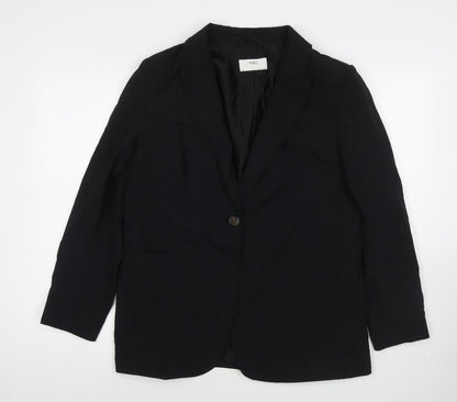 Marks and Spencer Womens Black Polyester Jacket Suit Jacket Size 14