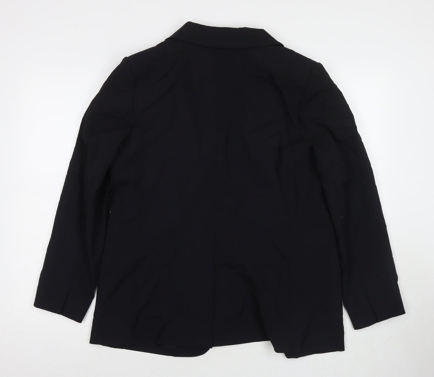 Marks and Spencer Womens Black Polyester Jacket Suit Jacket Size 14