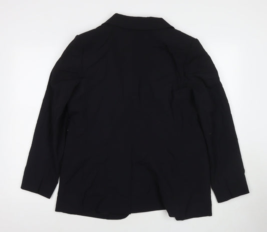 Marks and Spencer Womens Black Polyester Jacket Suit Jacket Size 14
