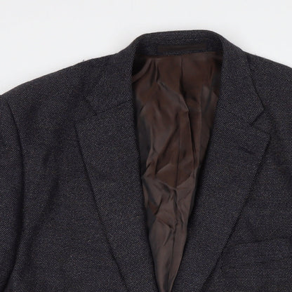 Mens UK Size 42 Marks and Spencer Regular Black Suit Jacket
