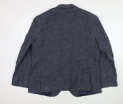 Mens UK Size 36 Marks and Spencer Regular Blue Suit Jacket
