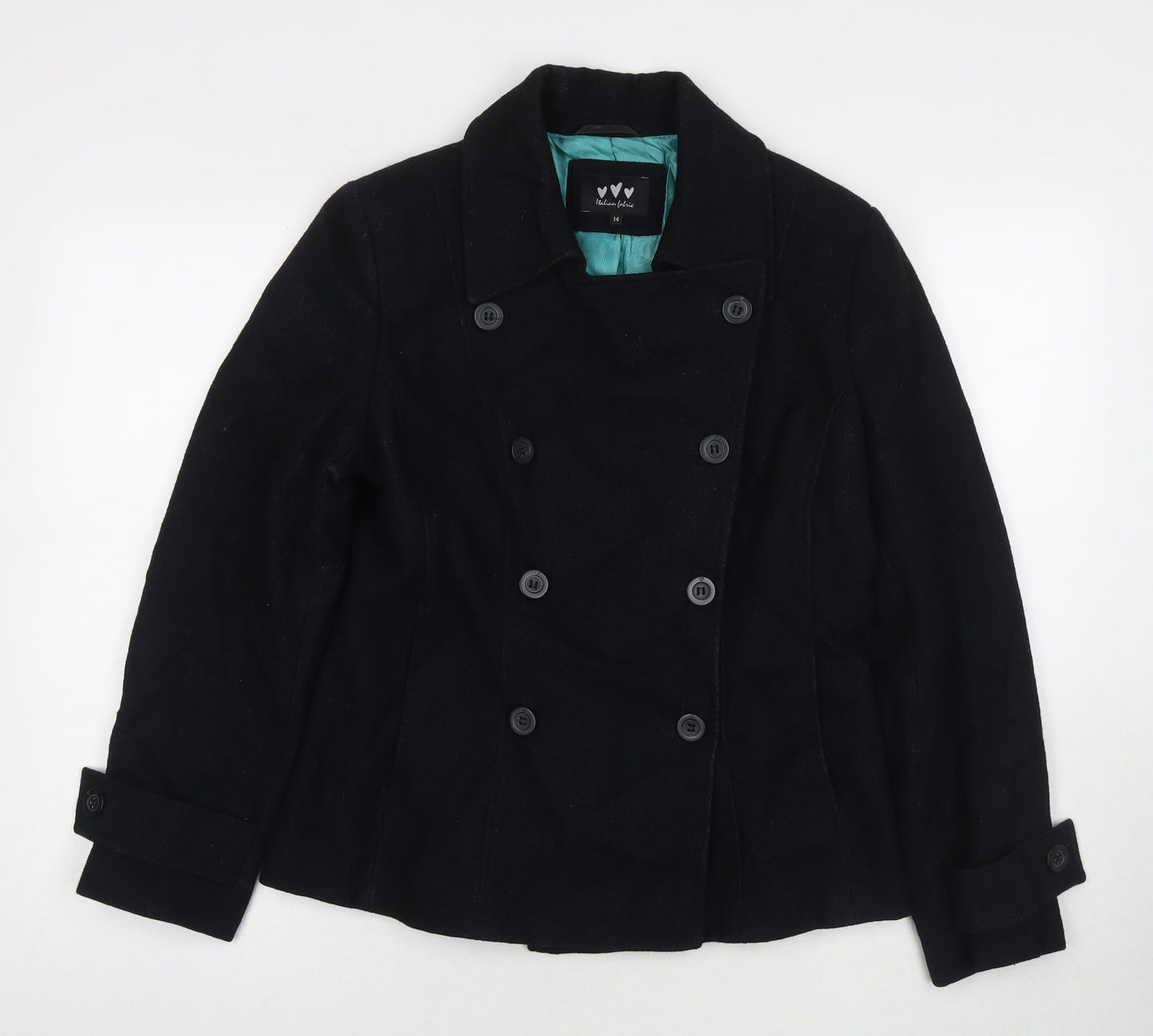 Womens UK Size 14 Marks and Spencer Black Parka Coat