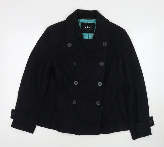 Womens UK Size 14 Marks and Spencer Black Parka Coat