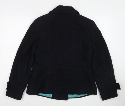 Womens UK Size 14 Marks and Spencer Black Parka Coat